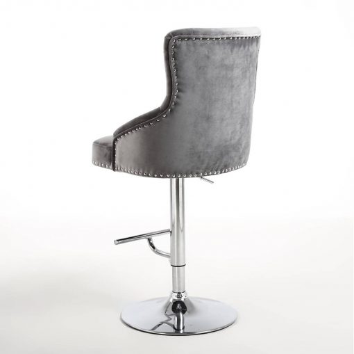 Velvet Bar Stool - Image 6
