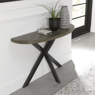 Alternative view of Elite Fumed Oak Console Table