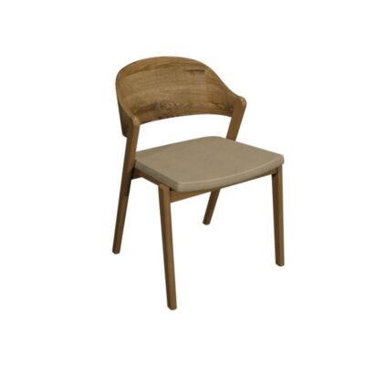 Valley Oak Ivory Bonded Leather Chair