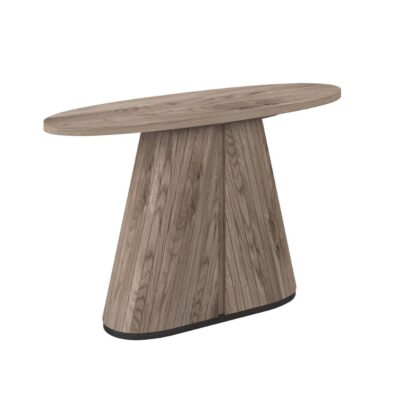 Valley Grey Oval Console Table