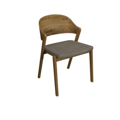 Valley Oak Grey Fabric Chair