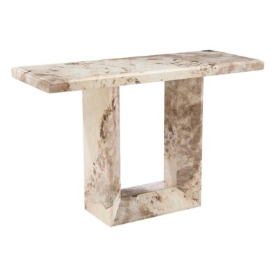 Creed Mocha Console Table
