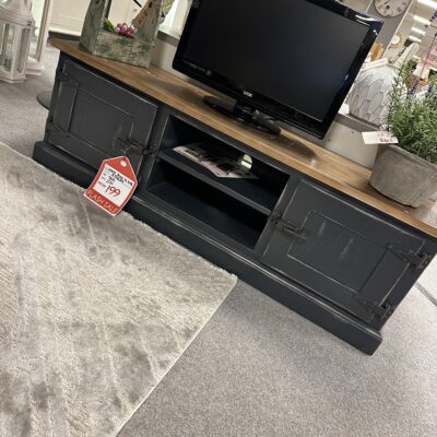 Large Blue TV Cabinet