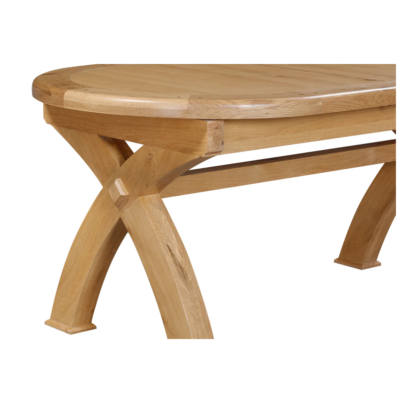 Alternative view of Kingston Oval Cross Leg Table