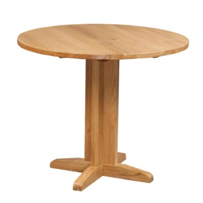 Dawlish Light Round Drop Leaf Table