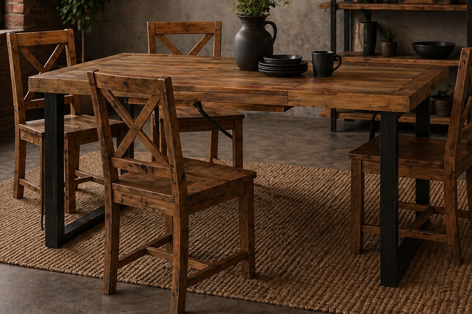 Reclaimed Lamp Table - Image 4